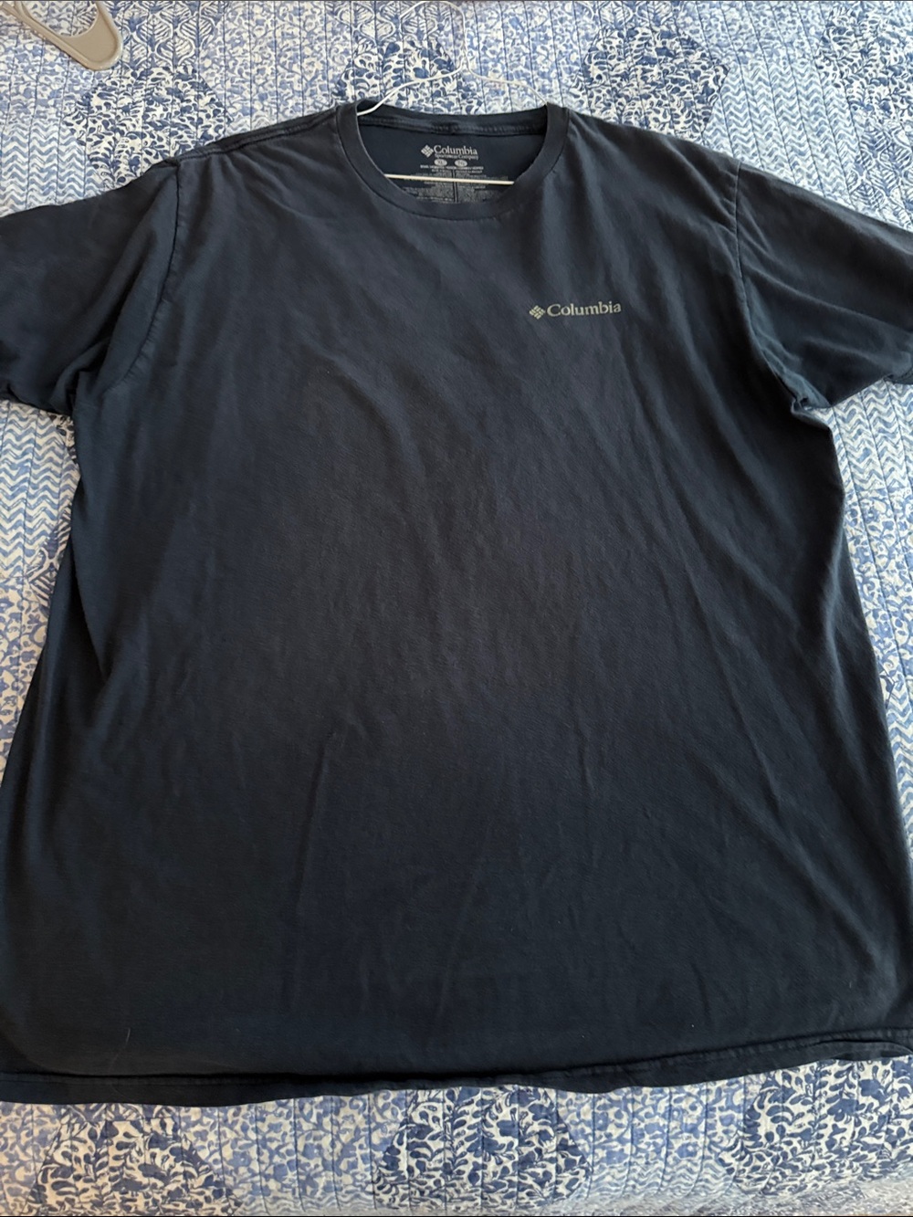 Columbia Men's Short Sleeve Crew Tee - navy blue xl